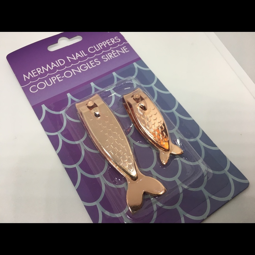 Rose Gold Mermaid Tail Nail Clippers